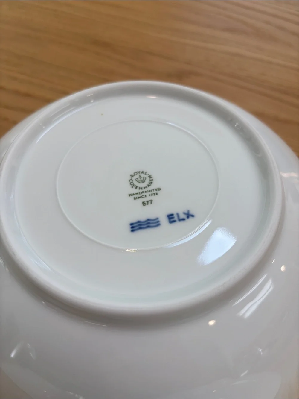 Set of 4 Royal Copenhagen Blueline Porcelain Bowls